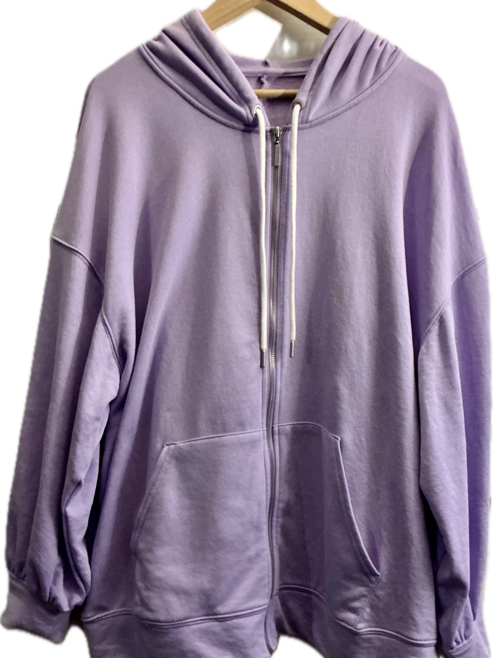 LIVI Lane Bryant Lavender Full Zip Hoodie Plus Size 22/24 Soft Lounge Athleisure